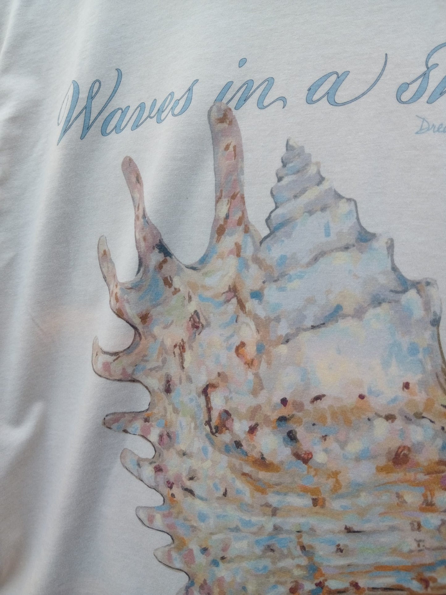 Sea shell mermaid woman T-shirt, coconut girl comfy leisure Tshirt