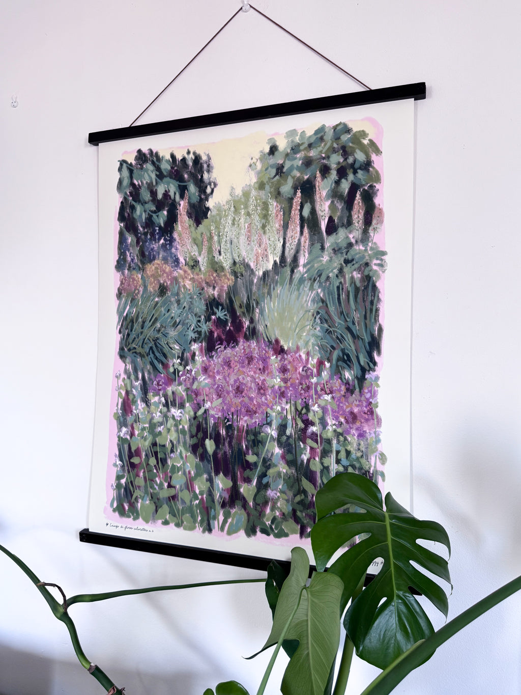 Art print with hanger Campo de flores n.2