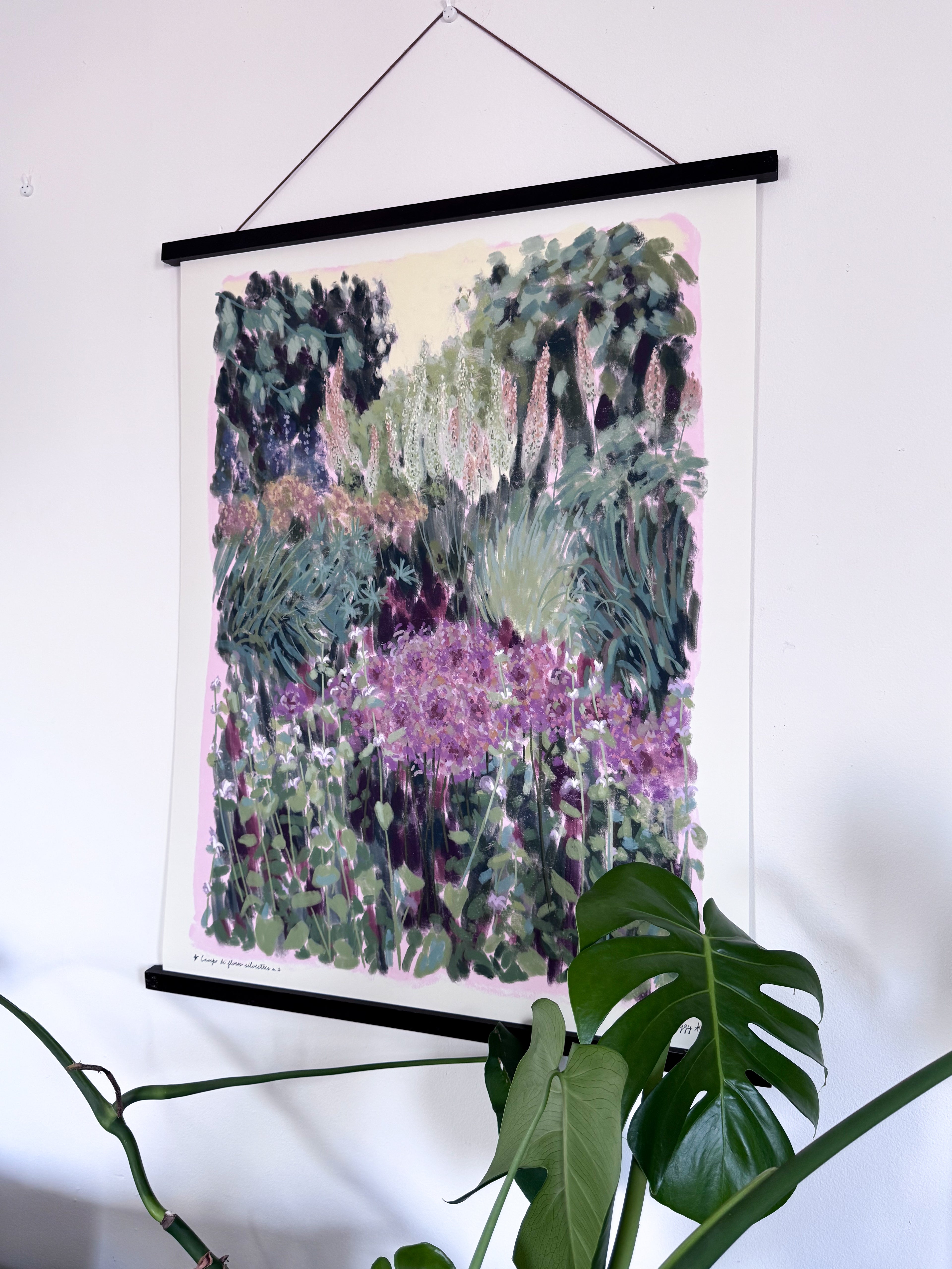 Art print with hanger Campo de flores n.2