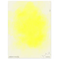 Yellow gradient aura retro wall art print unframed