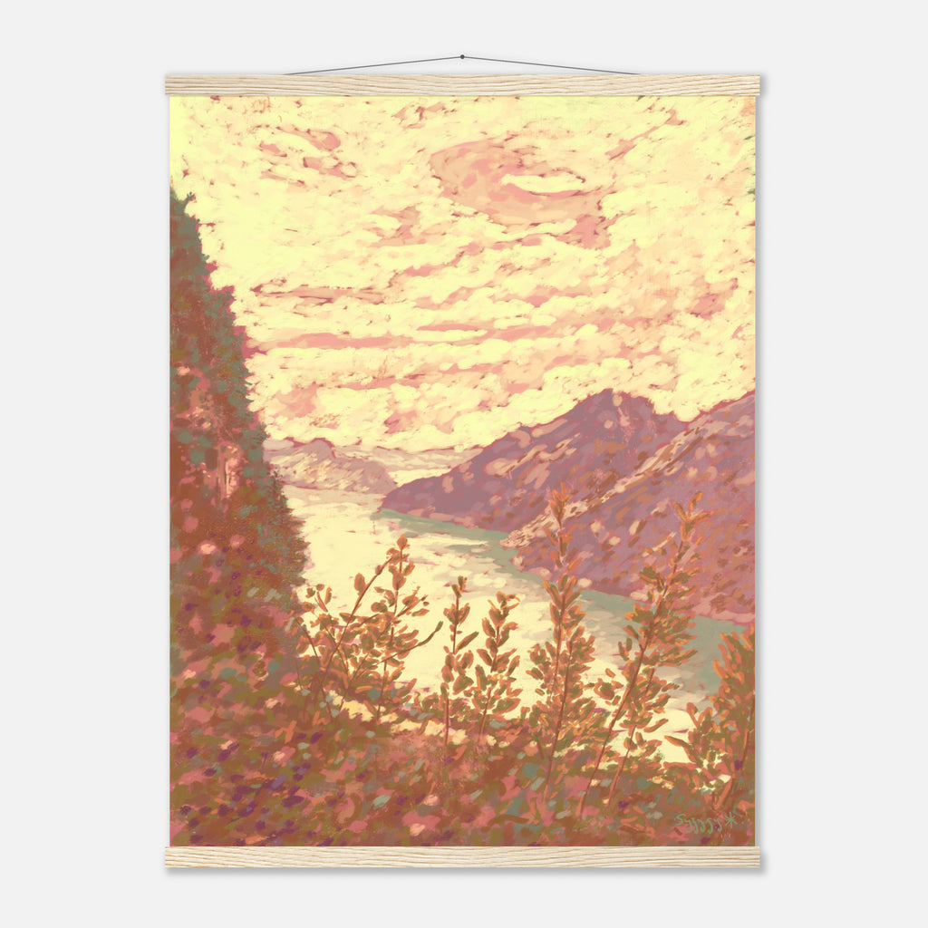 Art Print with hanger Valley View
