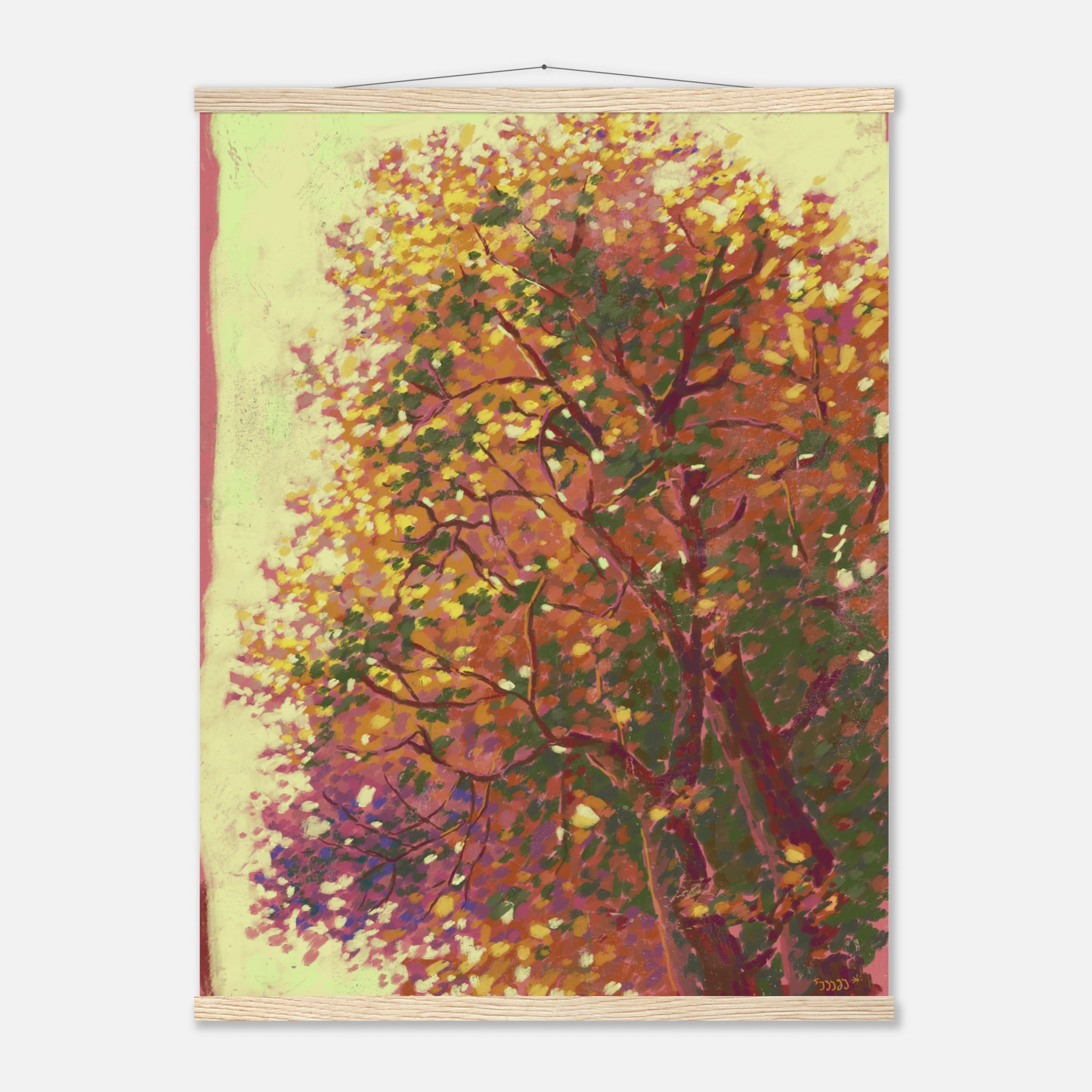 Art print with hanger Autumn Tree