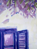 Art print with hanger Cat on the window