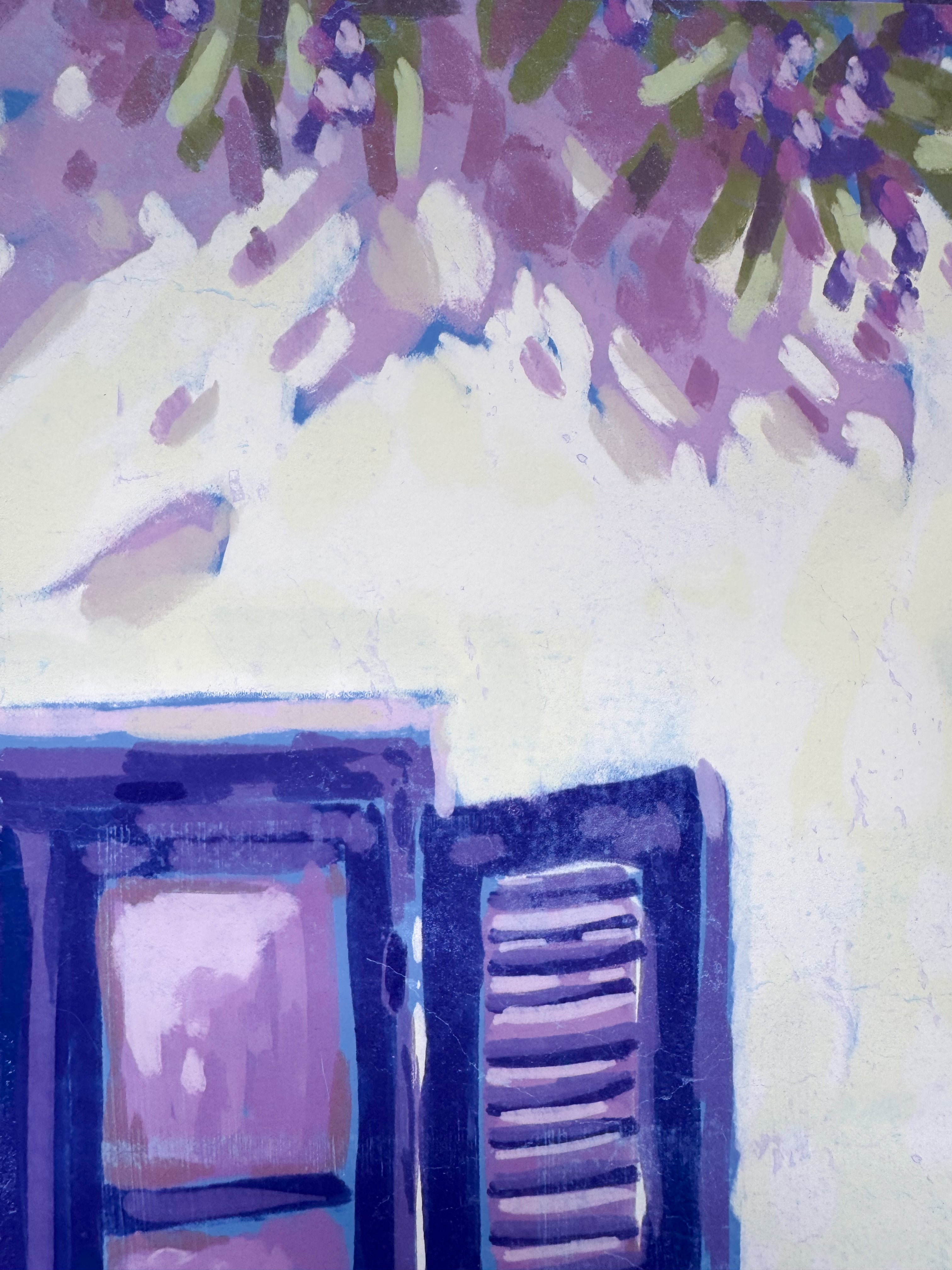 Art print with hanger Cat on the window