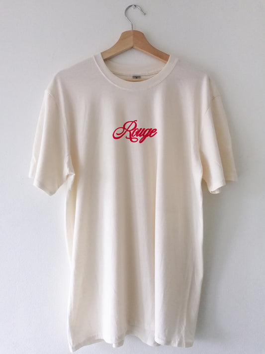 Aesthetic Red Retro T-shirt, Artsy Rouge baggy Tee