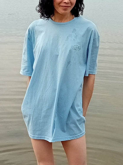 Mermaid aesthetic pearl shell woman T-shirt, oversized womens trendy clam tee
