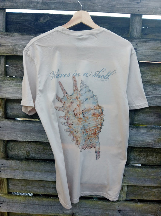 Sea shell mermaid woman T-shirt, coconut girl comfy leisure Tshirt