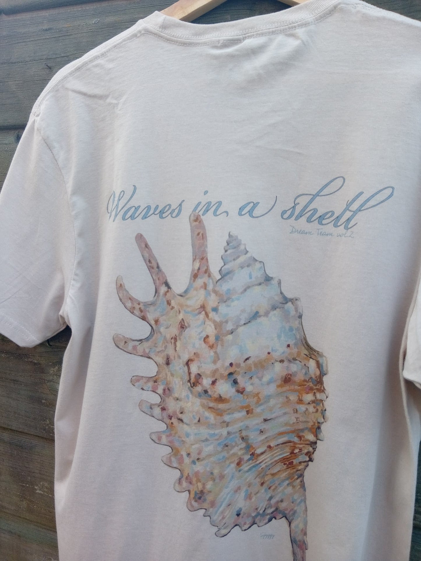 Sea shell mermaid woman T-shirt, coconut girl comfy leisure Tshirt