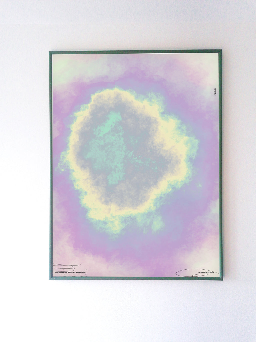 abstract aura boho wall art print front
