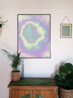 abstract aura boho wall art print decor
