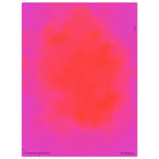Pink red gradient retro wall art unframed