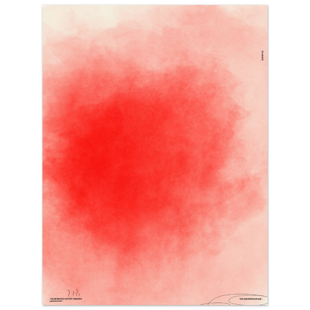 retro abstract art print unframed