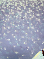 cat on the roof art print detail close up 
