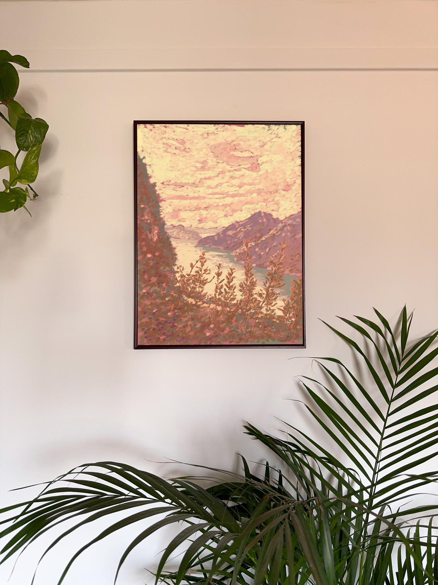 Framed Art print Valley View