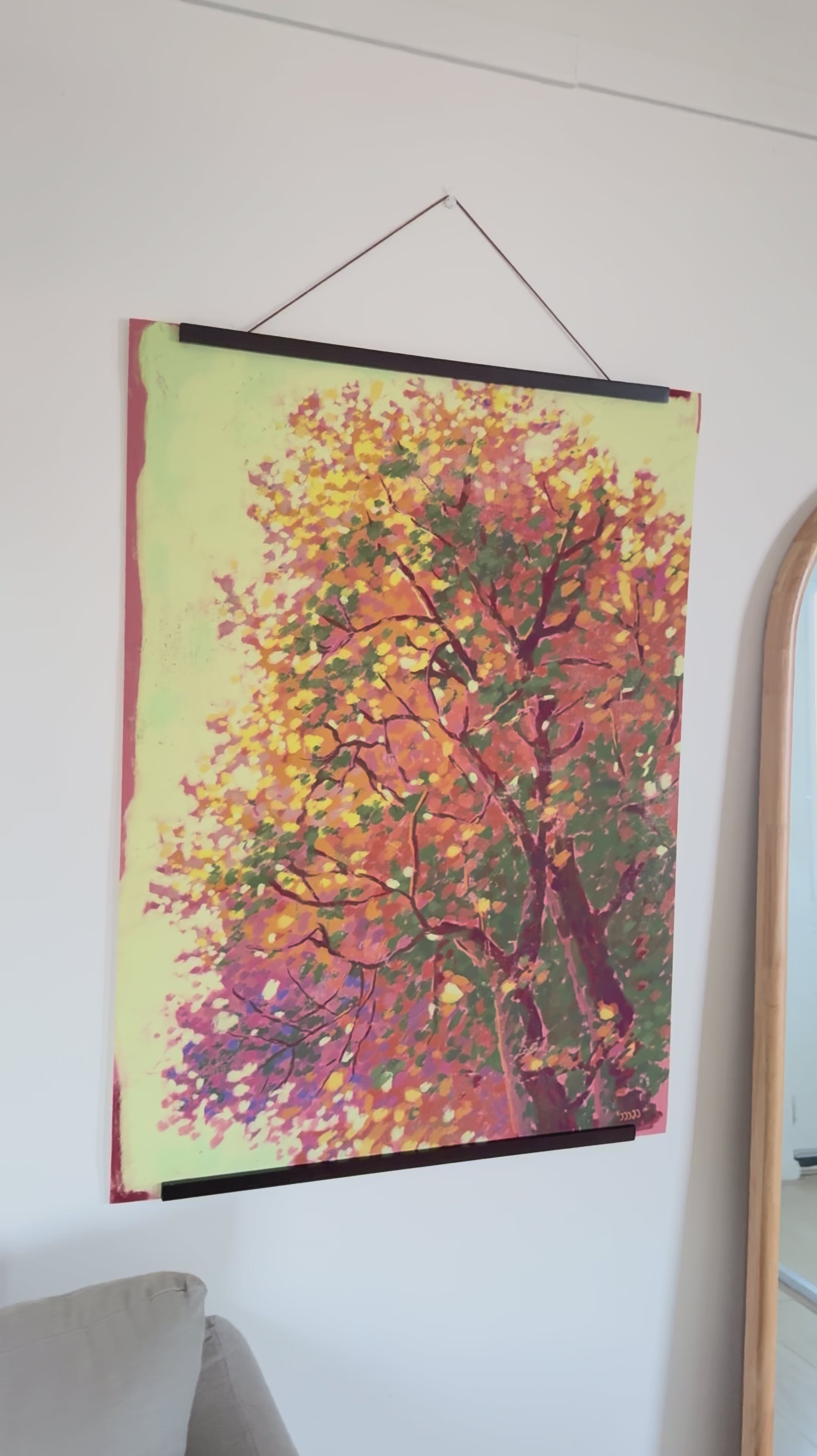 Art print with hanger Autumn Tree