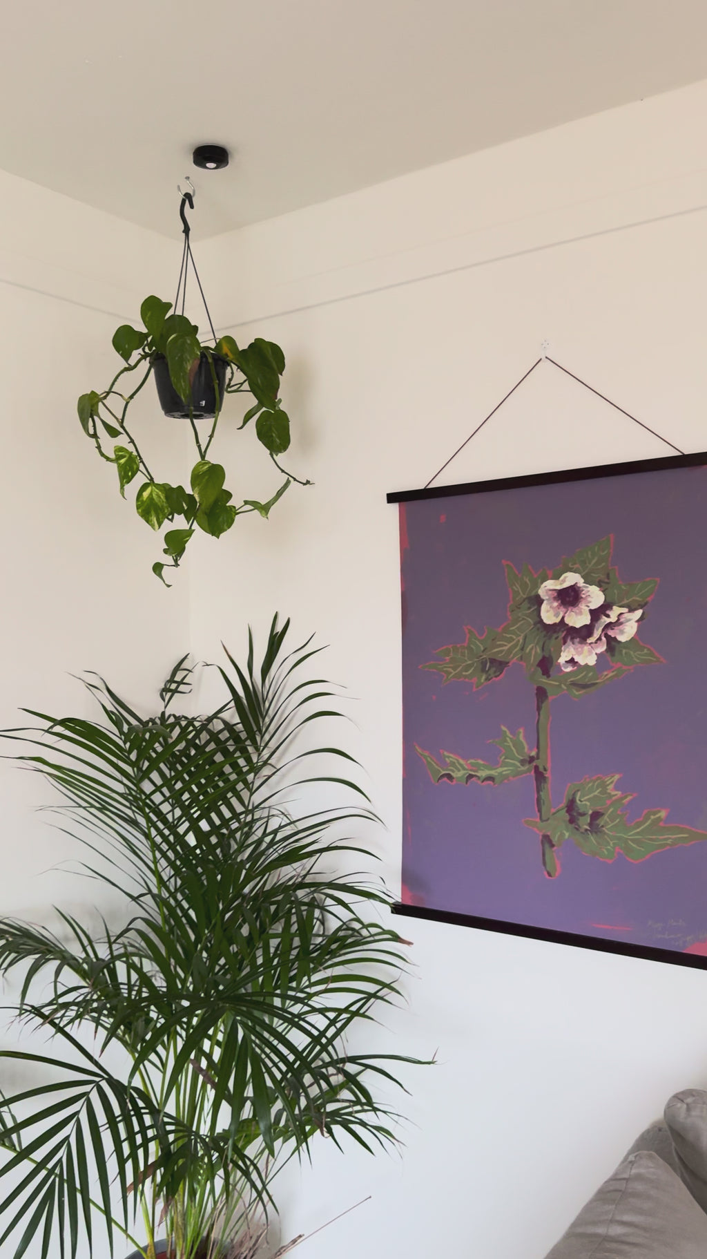 Art print with hanger Henbane Magic Plants