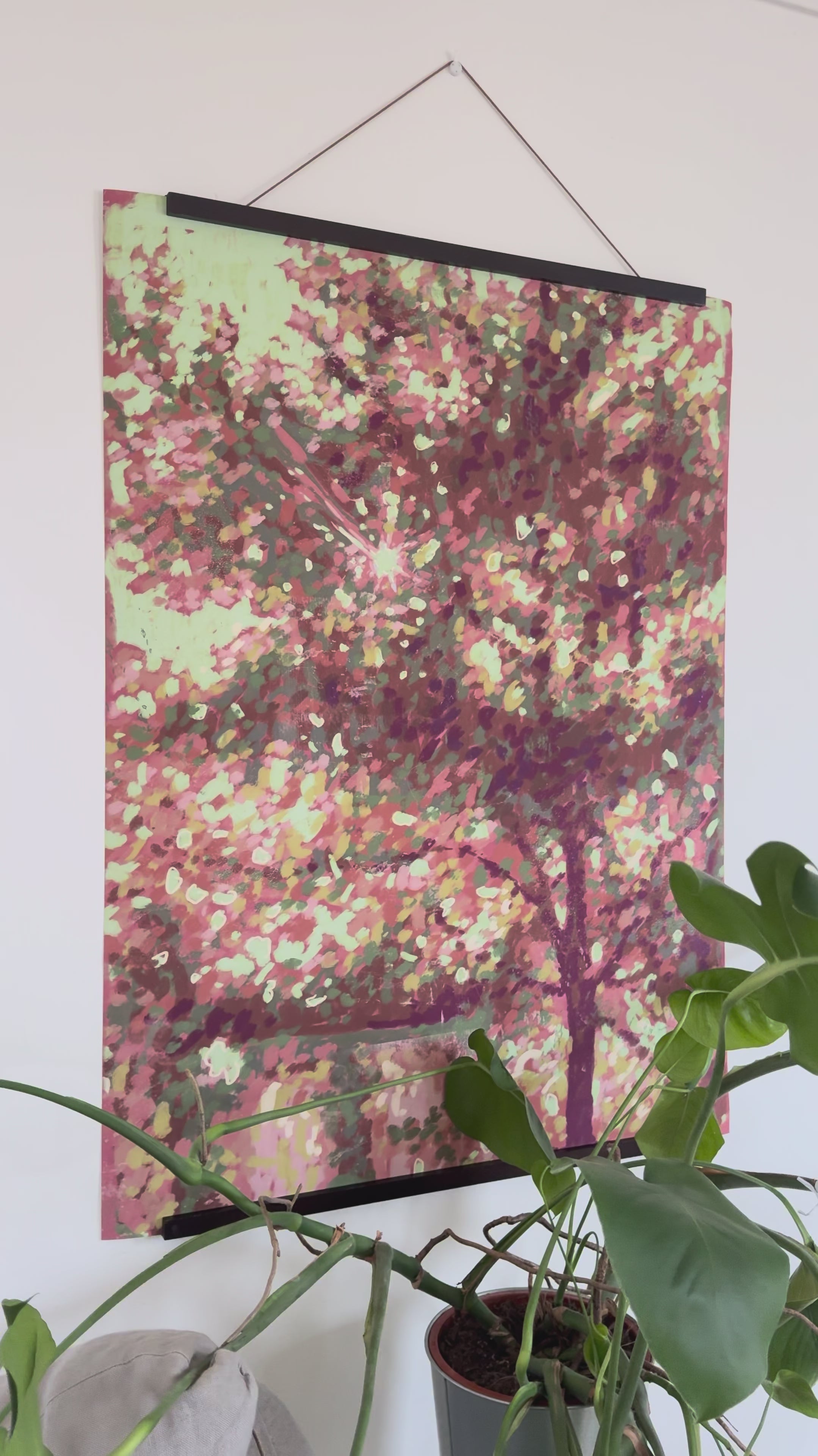 Art print with hanger Autumn Komorebi