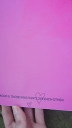Unframed Art print Pink red gradient