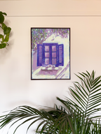 Framed art print Cat on the window
